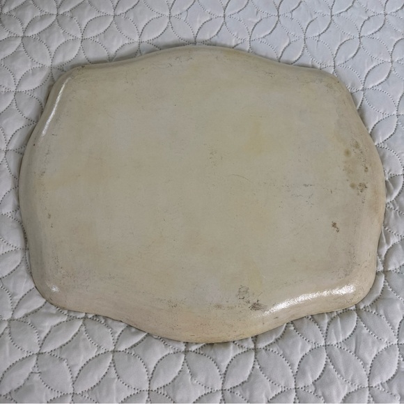 Vintage Floral Decorative Tray Pressed Board Decoupaged 12x15 inches - Picture 8 of 10